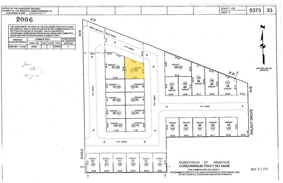5059-5077 Walnut Grove Ave, San Gabriel, CA à vendre - Plan cadastral – Image 3 sur 6
