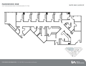 10077 Grogans Mill Rd, The Woodlands, TX à louer Plan d’étage– Image 2 sur 3