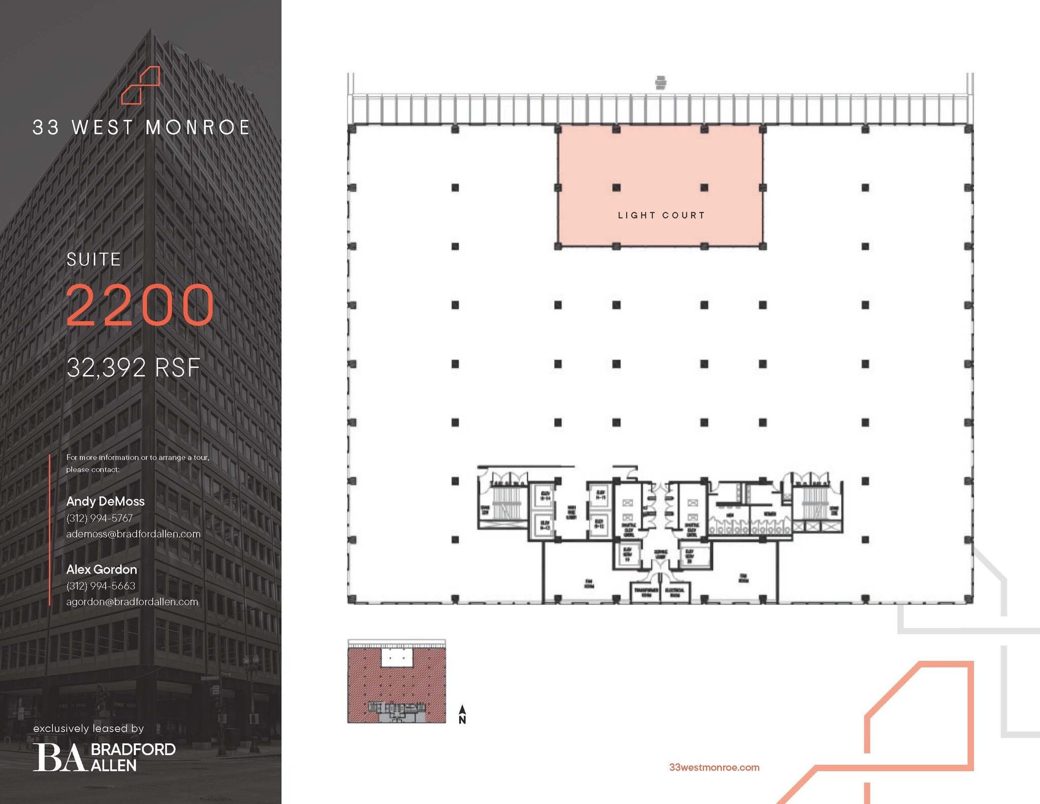 33 W Monroe St, Chicago, IL à louer Plan d’étage– Image 1 sur 5