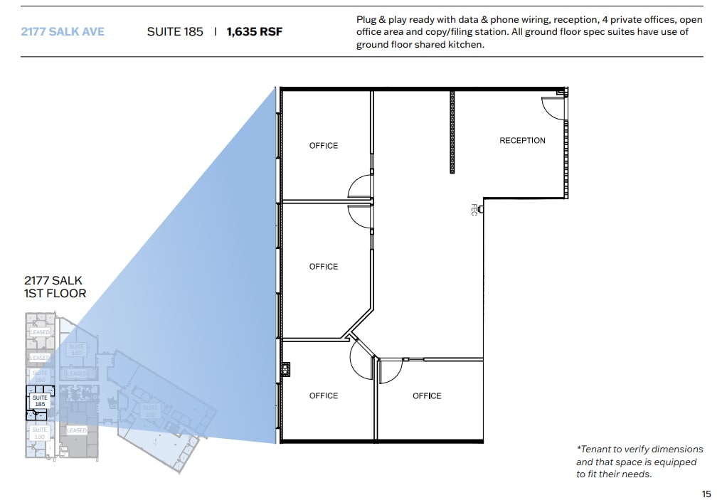2173 Salk Ave, Carlsbad, CA à louer Plan d’étage– Image 1 sur 1