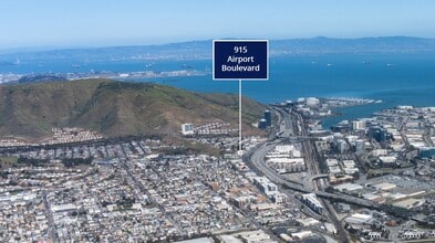 915 Airport Blvd, South San Francisco, CA - Vue aérienne vue de carte - Image1