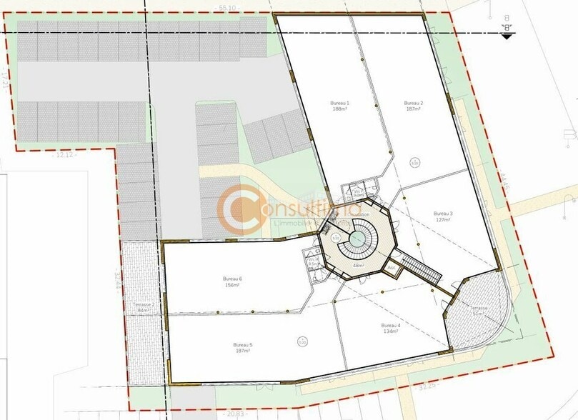 Bureau dans Saint-Médard-en-Jalles à vendre - Plan de site – Image 2 sur 3