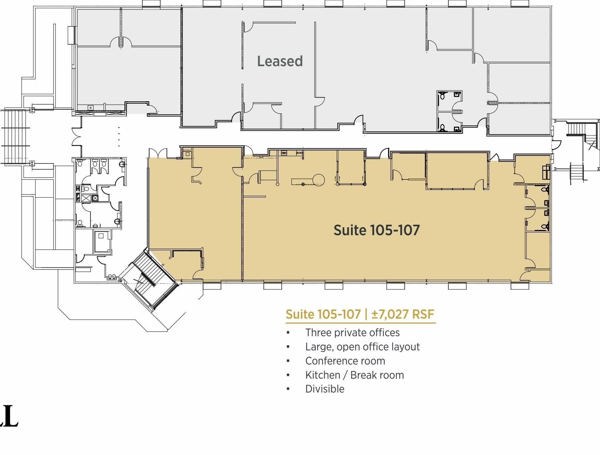 1850 Soscol Ave, Napa, CA à louer Plan d’étage– Image 1 sur 1