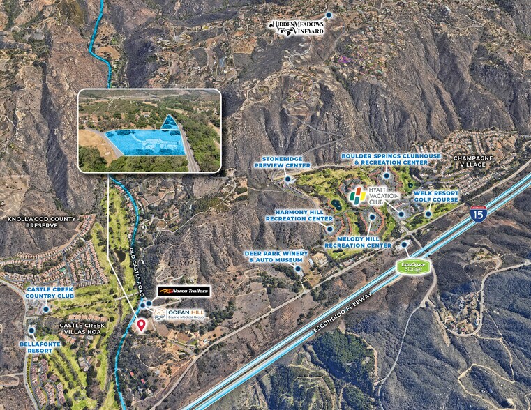 8719 Old Castle Rd, Escondido, CA à vendre - Aérien – Image 3 sur 3