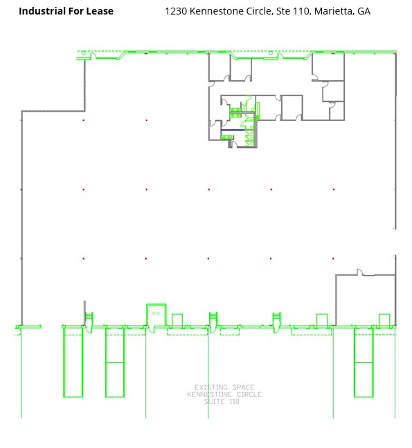 1230 Kennestone Cir, Marietta, GA à louer Plan d’étage– Image 1 sur 1