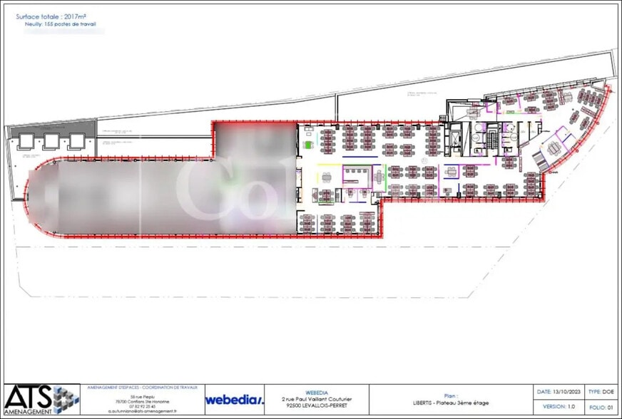 2 Rue Paul Vaillant-Couturier, Levallois-Perret à louer - Plan de site – Image 3 sur 4