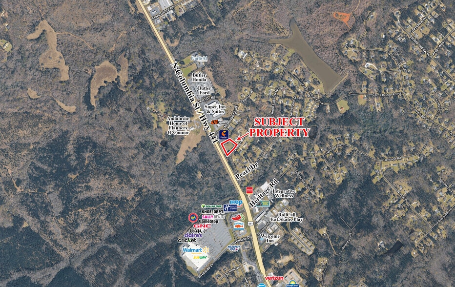 300 Pearl Drive NE Dr, Milledgeville, GA à vendre - Aérien – Image 2 sur 2