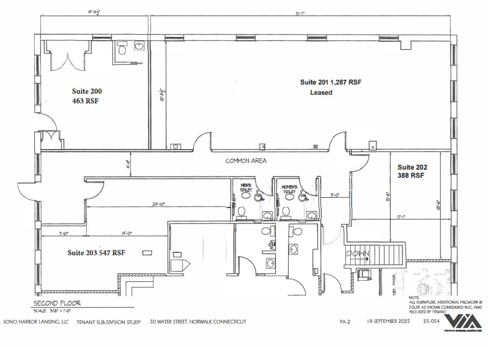 50 Water St, Norwalk, CT à louer Plan d’étage– Image 1 sur 1