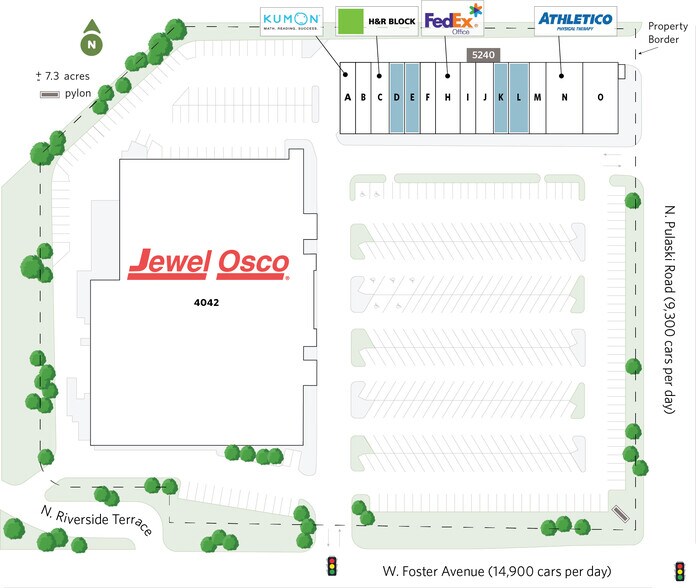 5240 N Pulaski Rd, Chicago, IL à louer - Plan de site – Image 3 sur 10