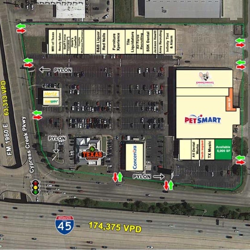 132-140 FM 1960 E, Houston, TX à louer Plan de site– Image 1 sur 3