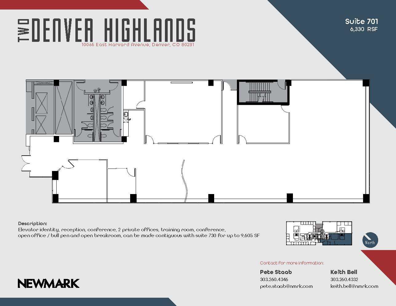 10375 E Harvard Ave, Denver, CO à louer Plan d’étage– Image 1 sur 1
