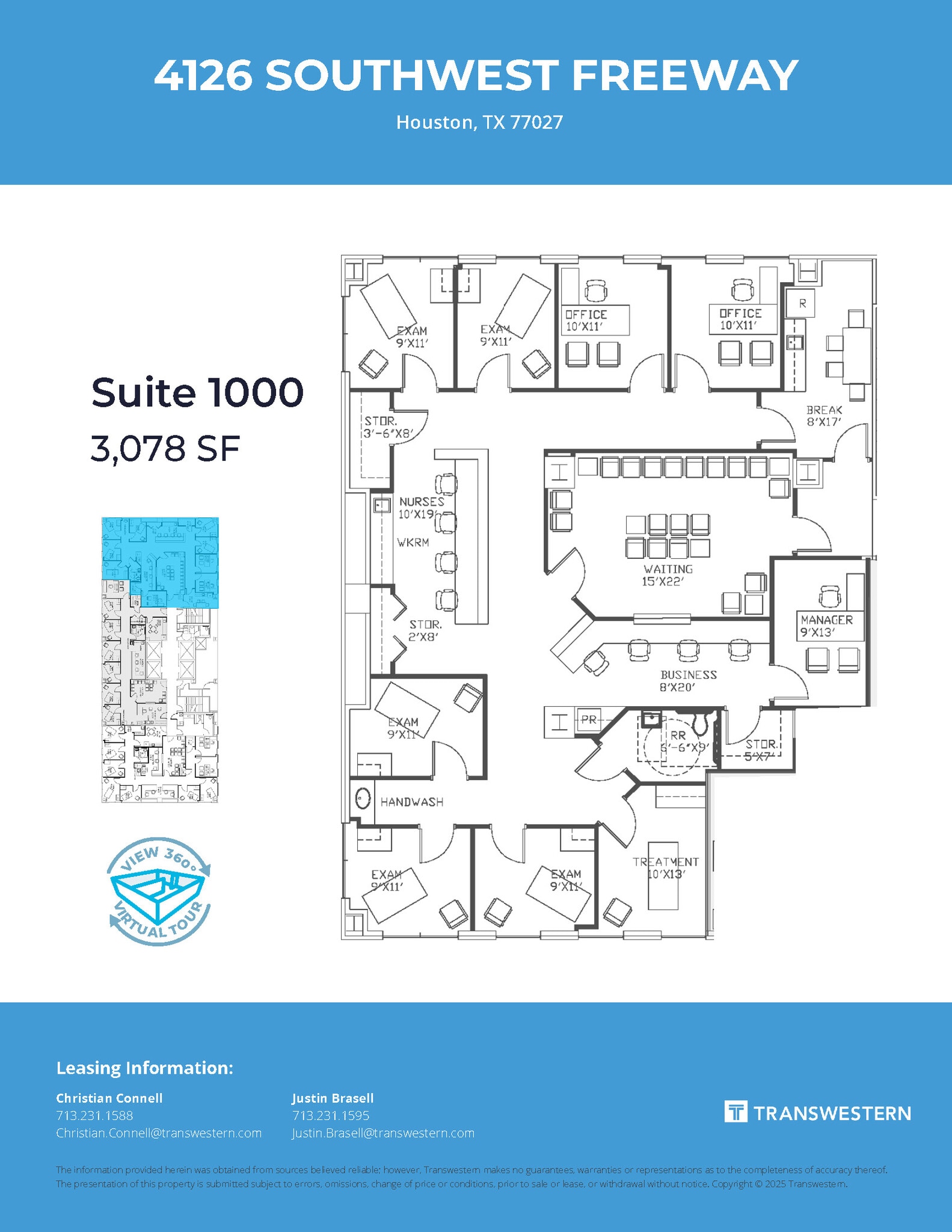 4126 Southwest Fwy, Houston, TX à louer Plan d’étage– Image 1 sur 1