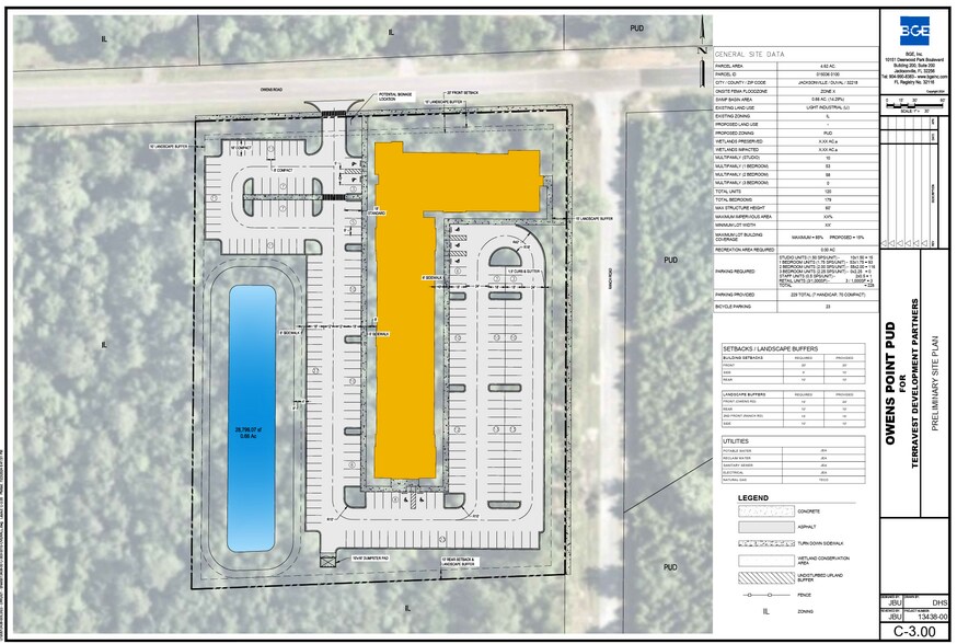 0 Owens Rd, Jacksonville, FL à vendre - Plan de site – Image 1 sur 3