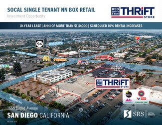 Plus de détails pour 1655 Euclid Ave, San Diego, CA - Local commercial à vendre