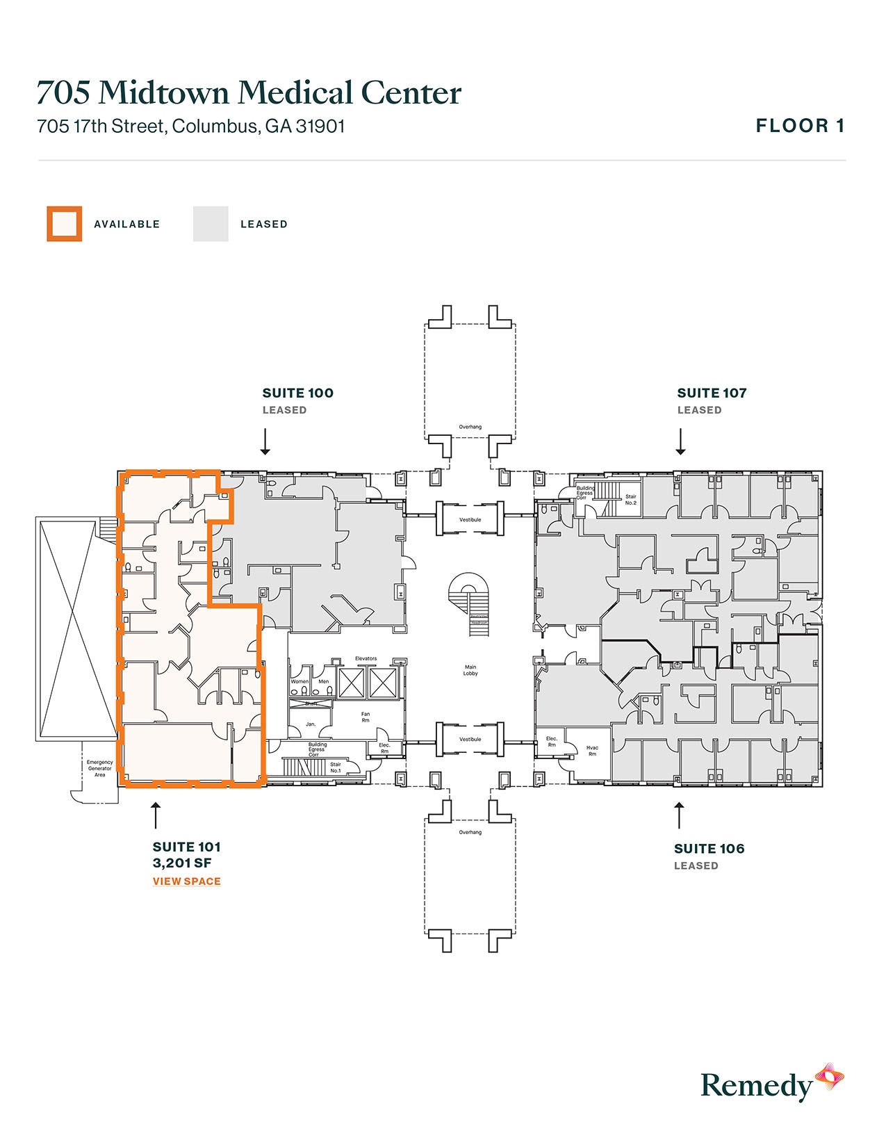 705 17th St, Columbus, GA à louer Plan d’étage– Image 1 sur 1