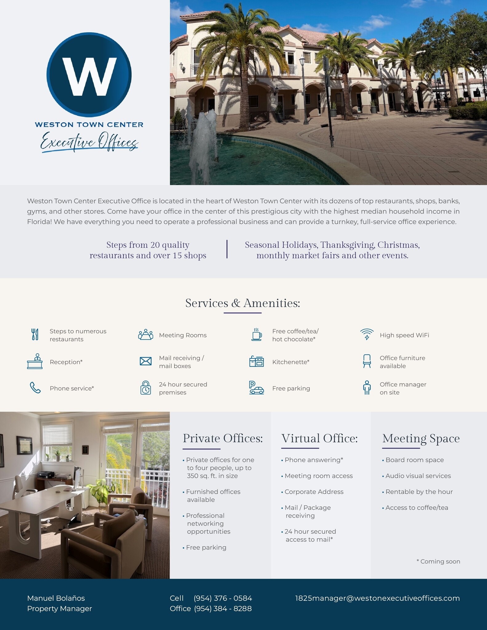 1825 Main St, Weston, FL à louer Photo intérieure– Image 1 sur 2