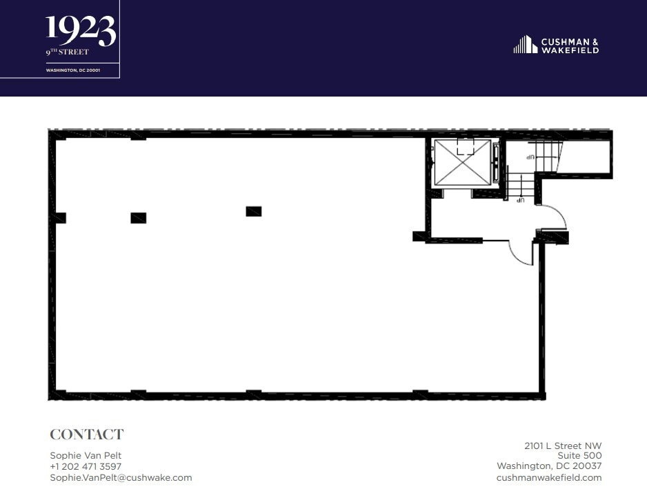 1923 9th St NW, Washington, DC à louer Plan d’étage– Image 1 sur 1