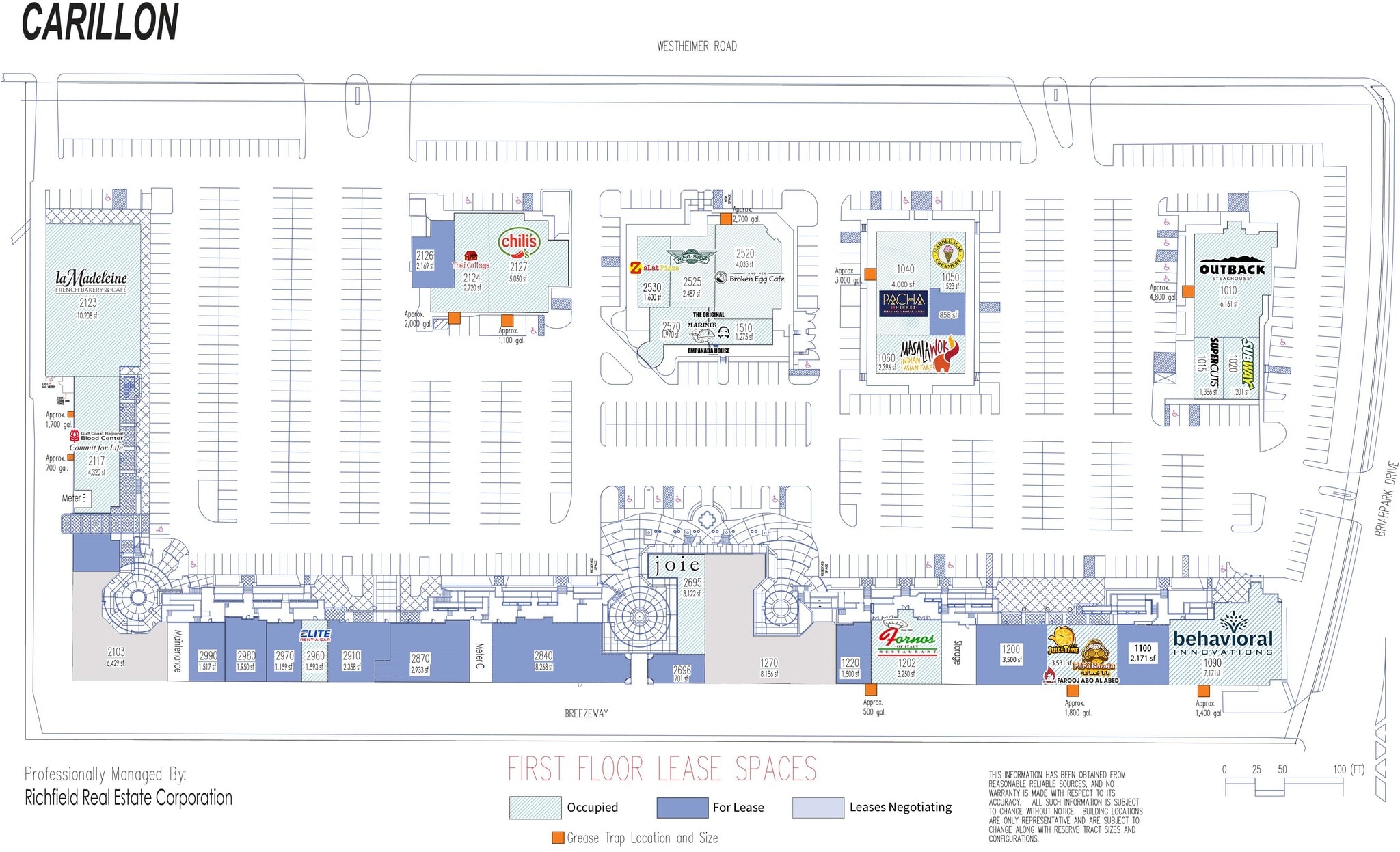 10001 Westheimer Rd, Houston, TX à louer Plan de site– Image 1 sur 1