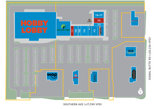Southern Ave, Mesa, AZ à louer Plan de site– Image 1 sur 1