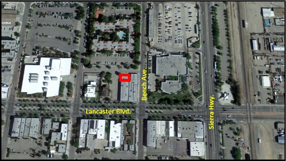 539-547 W Lancaster Blvd, Lancaster, CA à louer - Aérien – Image 3 sur 7