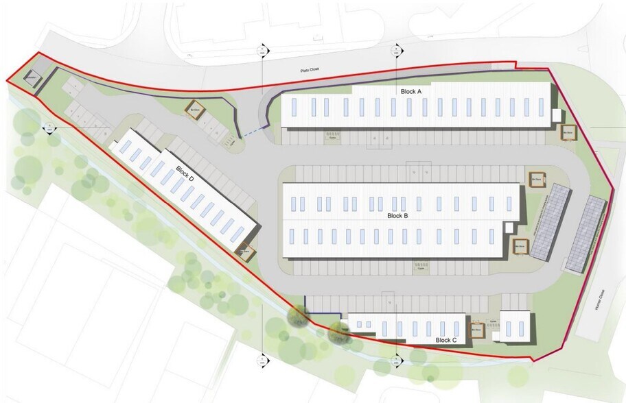 Plato Close, Warwick à louer - Plan de site – Image 2 sur 2