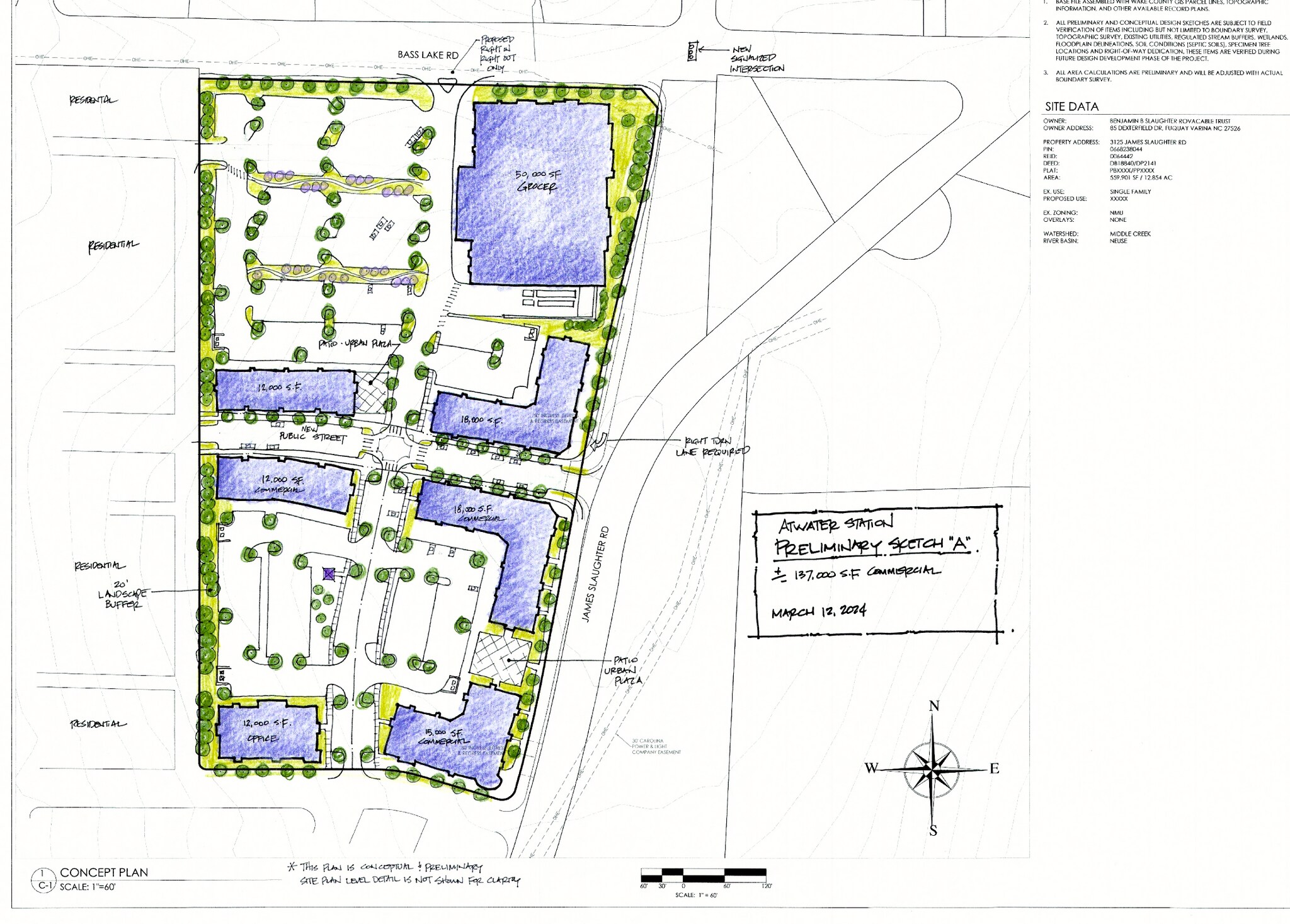 3125 James Slaughter Road, Fuquay Varina, NC à vendre Plan de site– Image 1 sur 7