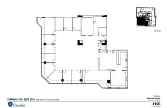 3280 Peachtree Rd, Atlanta, GA à louer Plan d’étage– Image 1 sur 6