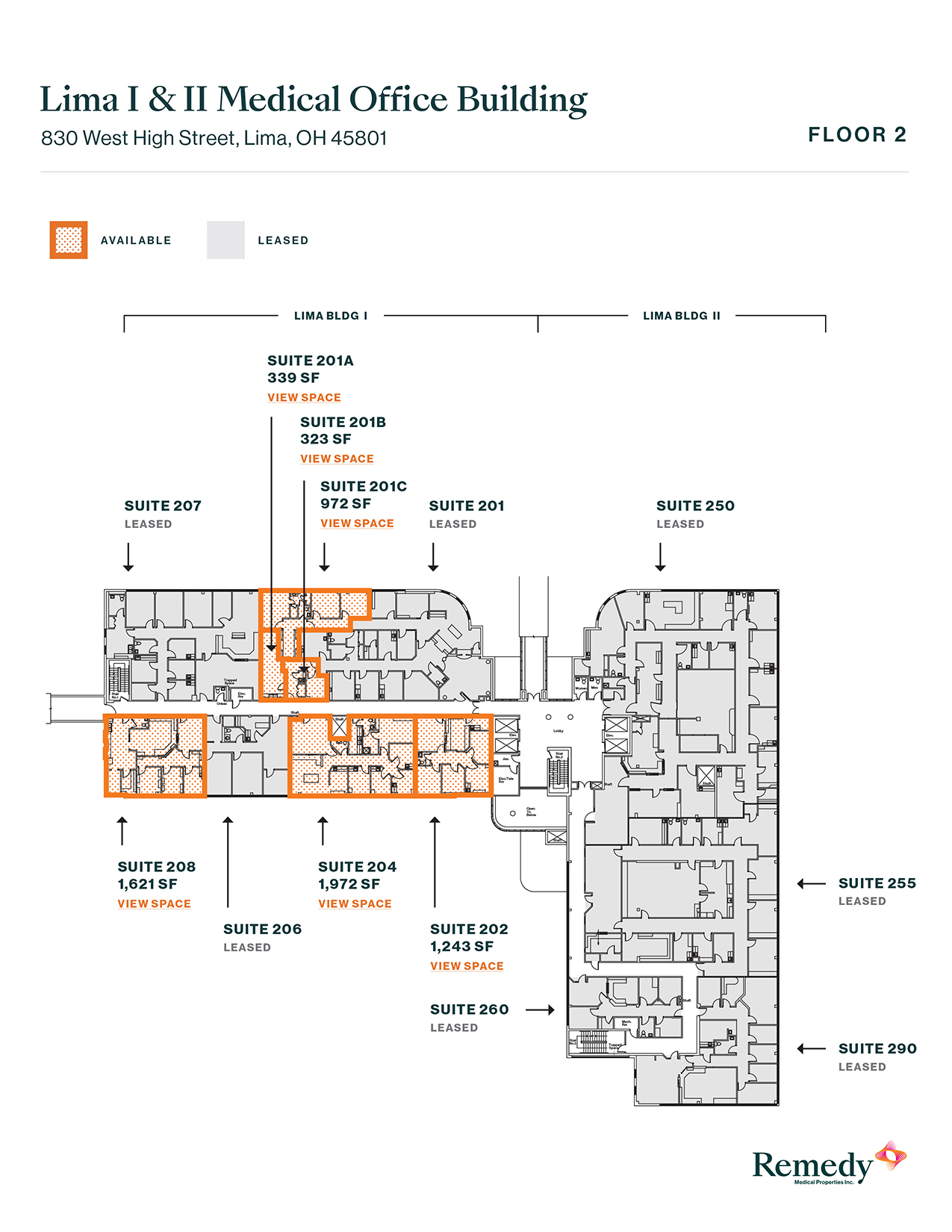 830 W High St, Lima, OH à louer Plan d’étage– Image 1 sur 5