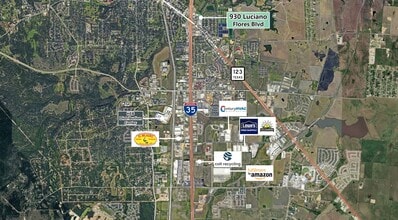 930 Luciano Flores St, San Marcos, TX - Vue aérienne vue de carte