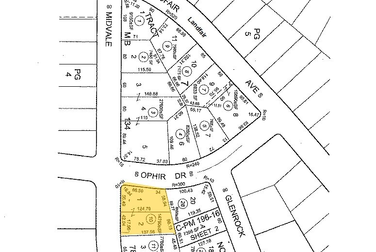 500 Midvale Ave, Los Angeles, CA à vendre - Plan cadastral – Image 3 sur 14