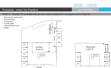 11021 Via Frontera, San Diego, CA à louer Plan d’étage– Image 1 sur 1