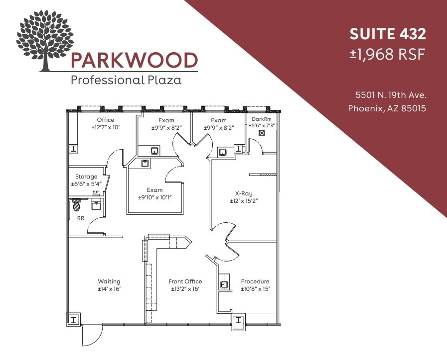 5501 N 19th Ave, Phoenix, AZ à louer Plan d’étage– Image 1 sur 1