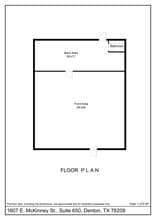 1607 E McKinney St, Denton, TX à louer Plan d’étage– Image 1 sur 1