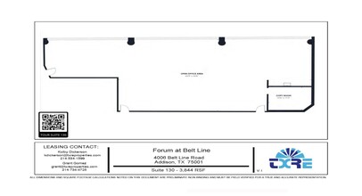 4004 Belt Line Rd, Addison, TX à louer Plan d’étage– Image 1 sur 1