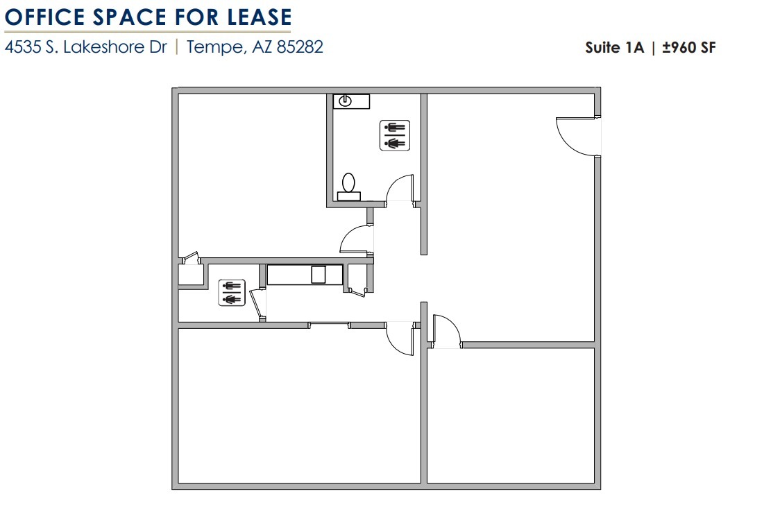 4535 S Lakeshore Dr, Tempe, AZ à louer Plan d’étage– Image 1 sur 1