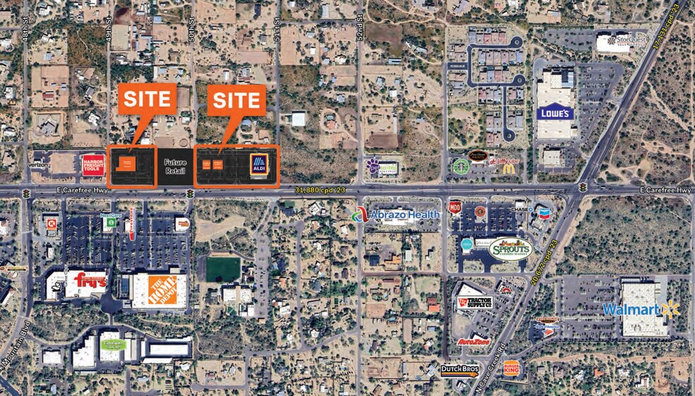 NEC 50th St & Carefree Hwy, Cave Creek, AZ à louer - Photo de l’immeuble – Image 1 sur 3