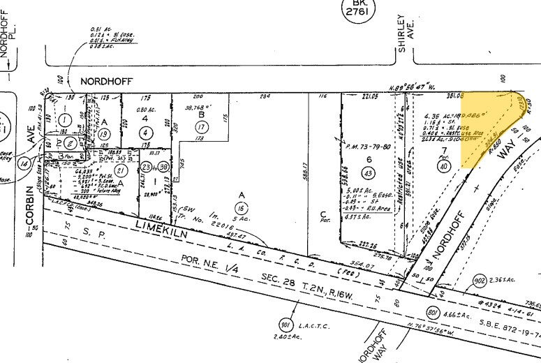 19422 Nordhoff St, Northridge, CA à louer - Plan cadastral – Image 2 sur 15