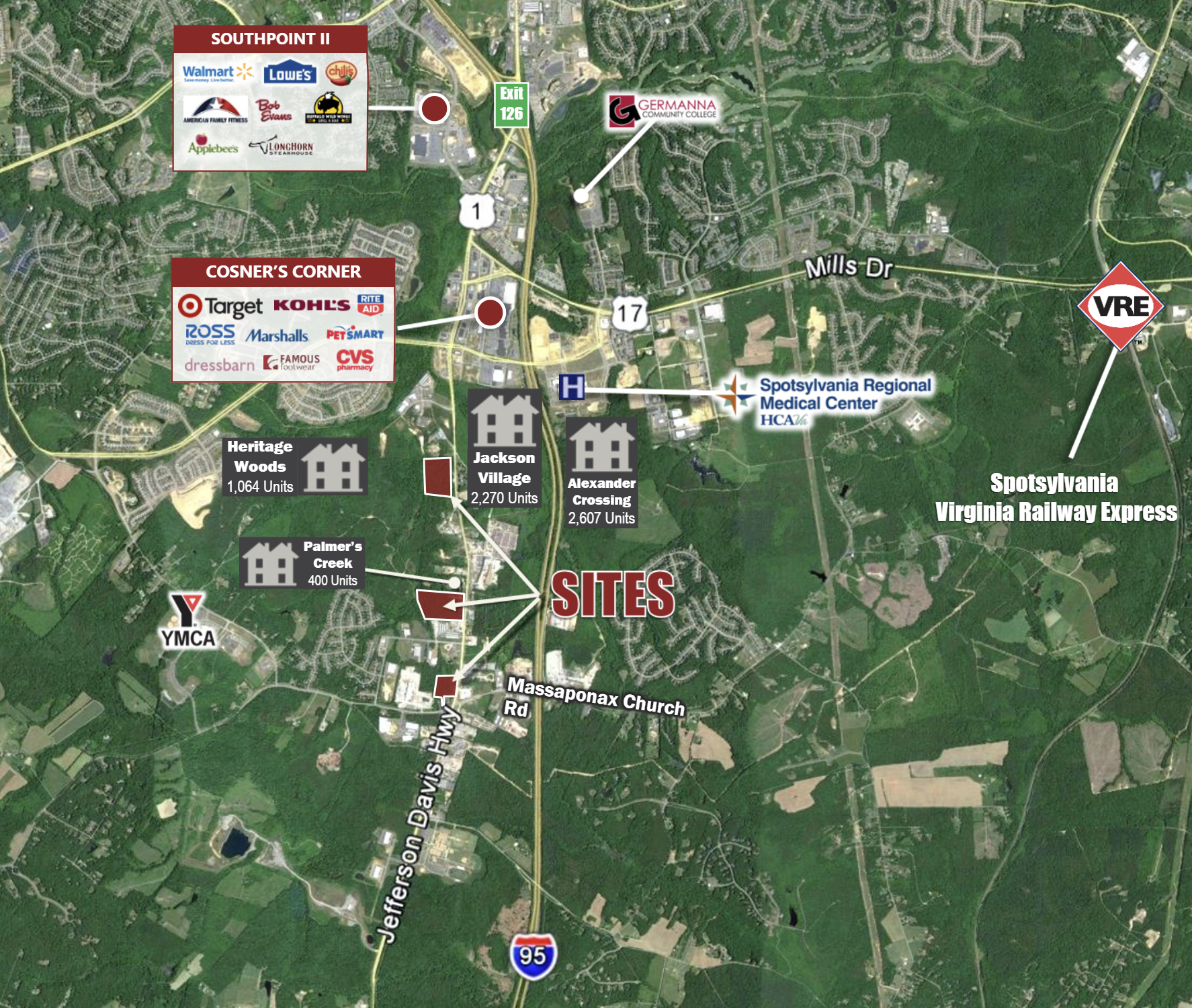 8608 Jefferson Davis Hwy, Fredericksburg, VA à louer Photo de l’immeuble– Image 1 sur 4