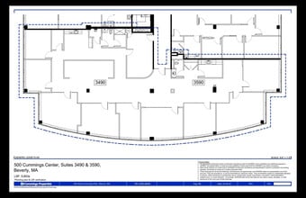 500 Cummings Ctr, Beverly, MA à louer Plan d’étage– Image 1 sur 1