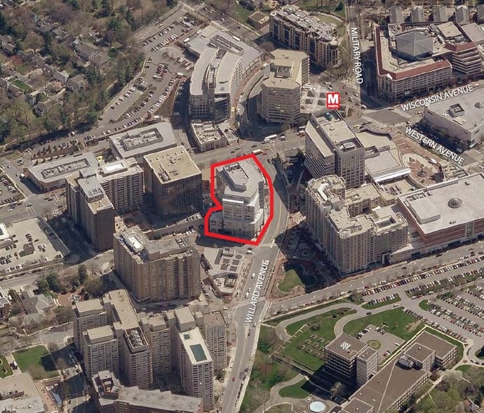 4445 Willard Ave, Chevy Chase, MD à louer - Aérien – Image 2 sur 13
