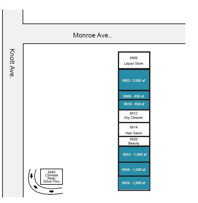 8800 Knott Ave, Buena Park, CA à louer Plan de site– Image 1 sur 1