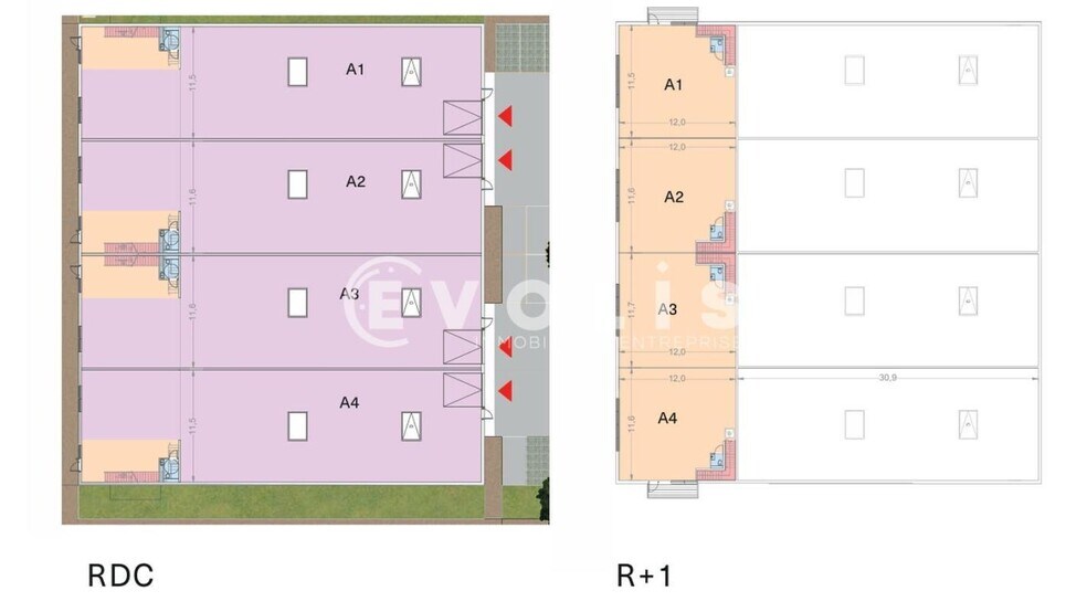 Local d'activités dans Montgeron à vendre - Plan d’étage – Image 3 sur 4