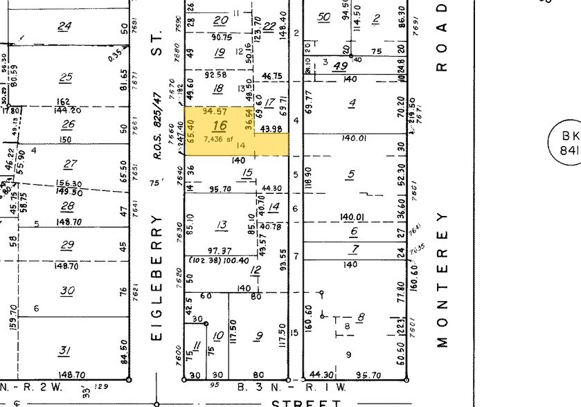 7660 Eigleberry St, Gilroy, CA à vendre - Plan cadastral – Image 2 sur 2