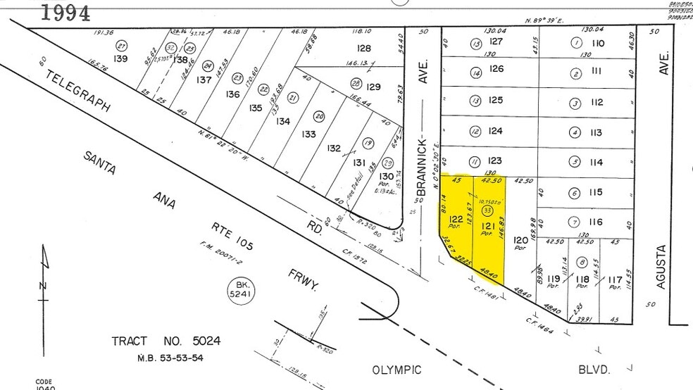4373 Telegraph Rd, Los Angeles, CA à louer - Plan cadastral – Image 3 sur 3