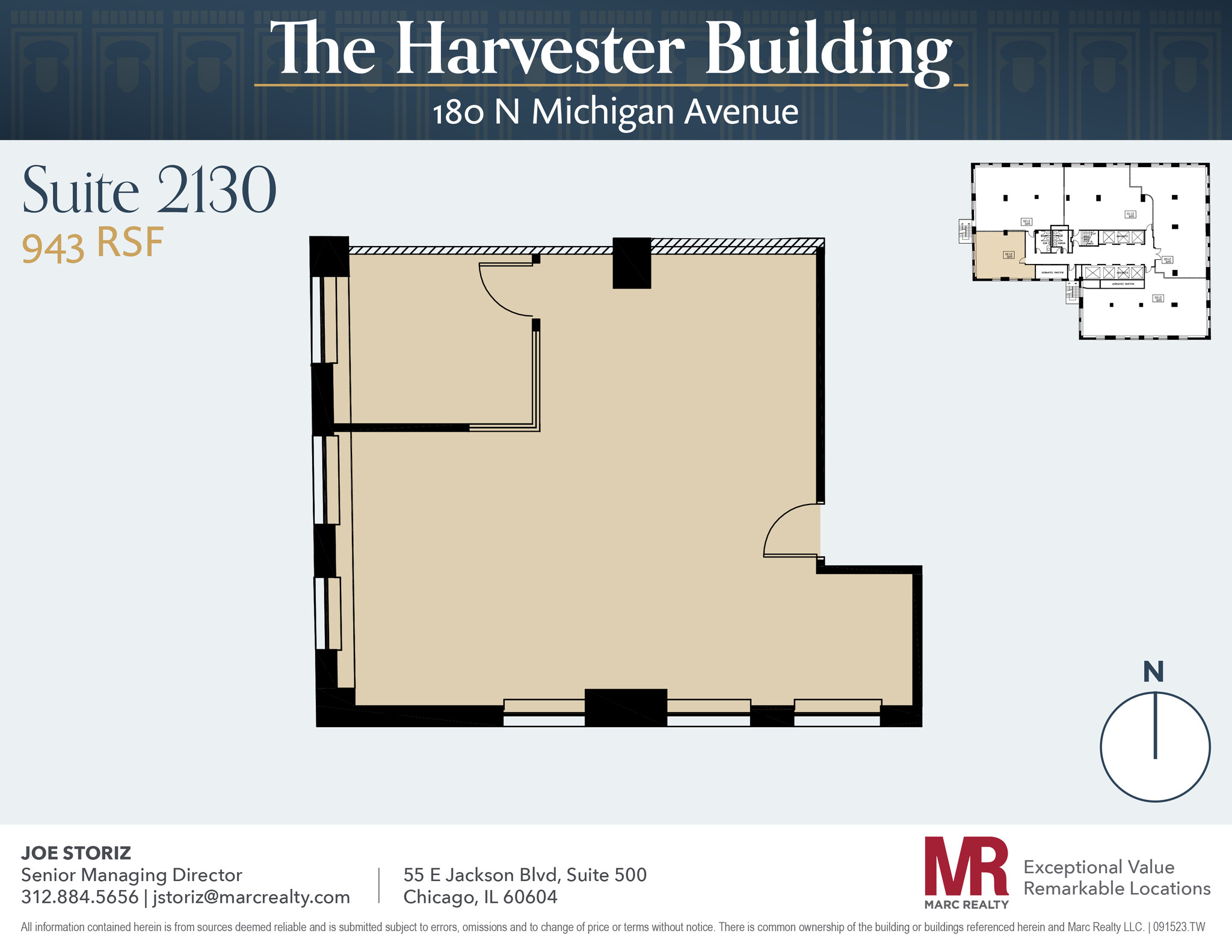 180 N Michigan Ave, Chicago, IL à louer Plan d’étage– Image 1 sur 4