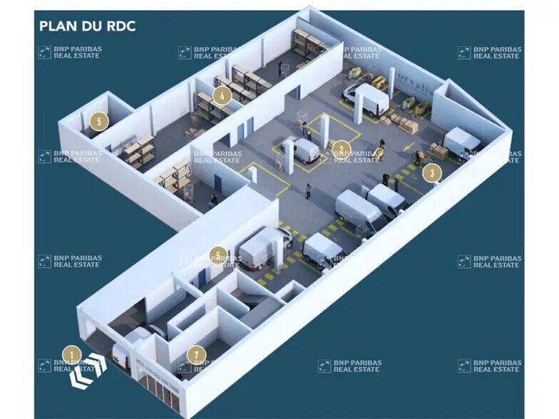 Industriel/Logistique dans Marseille à louer - Plan d’étage – Image 2 sur 12