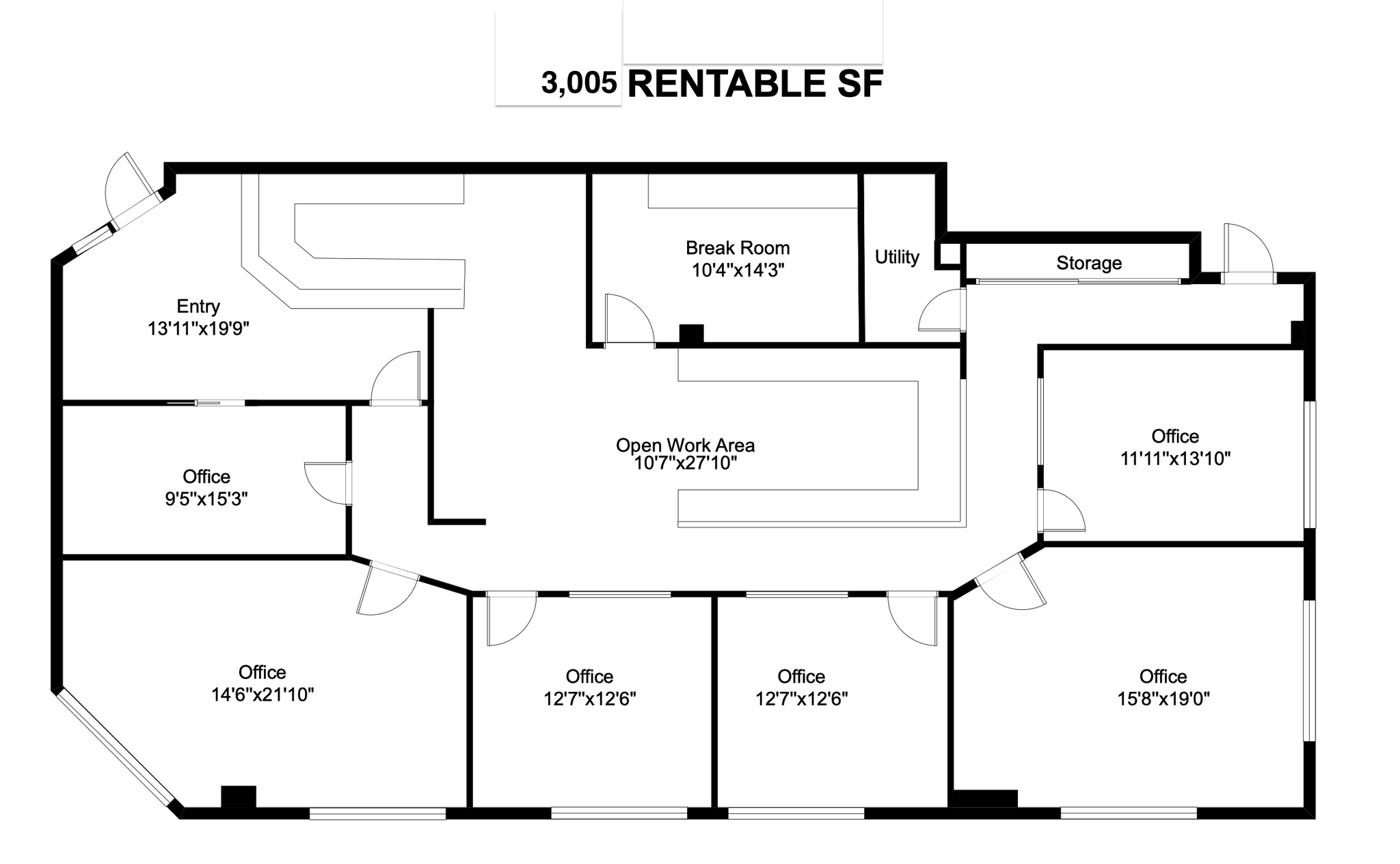 3585 E Flamingo Rd, Las Vegas, NV à louer Plan d’étage– Image 1 sur 9