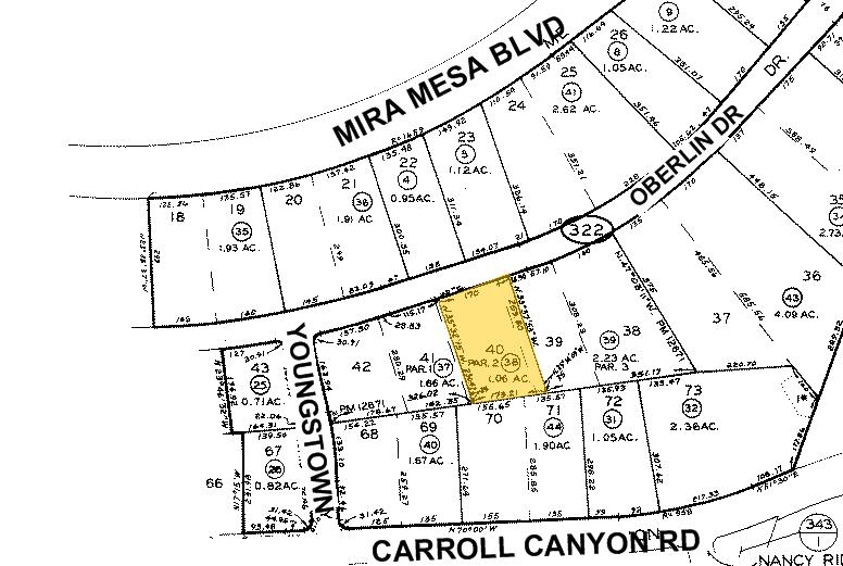 5755 Oberlin Dr, San Diego, CA à louer - Plan cadastral – Image 2 sur 13