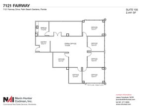 7108-7121 Fairway Dr, Palm Beach Gardens, FL à louer Plan d’étage– Image 1 sur 2