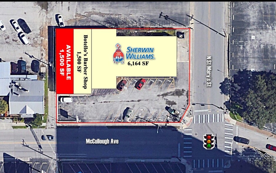 1107 St Marys, San Antonio, TX à louer - Aérien – Image 2 sur 2